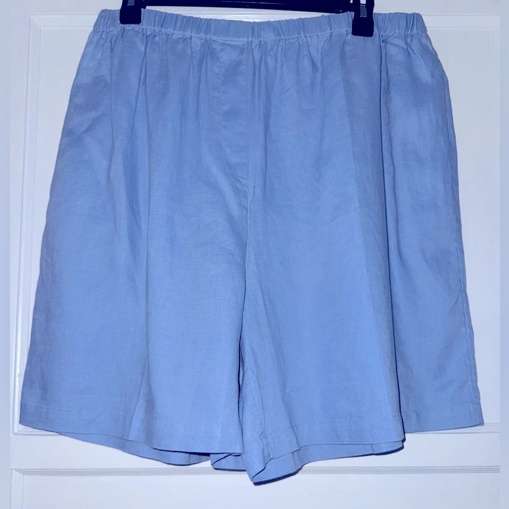 J. Jill Sky Blue 100% Linen Women's Shorts - NWOT